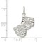 Sterling Silver Comedy & Tragedy Charm Drama Jewelry 21mm x 18mm